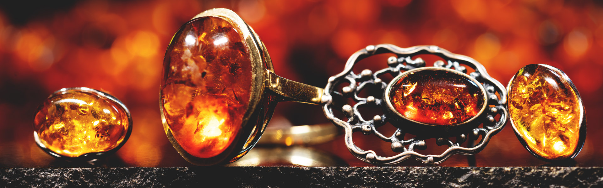 Jewelry With Amber Stones
